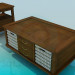 modèle 3D Grandes tables en bois - preview