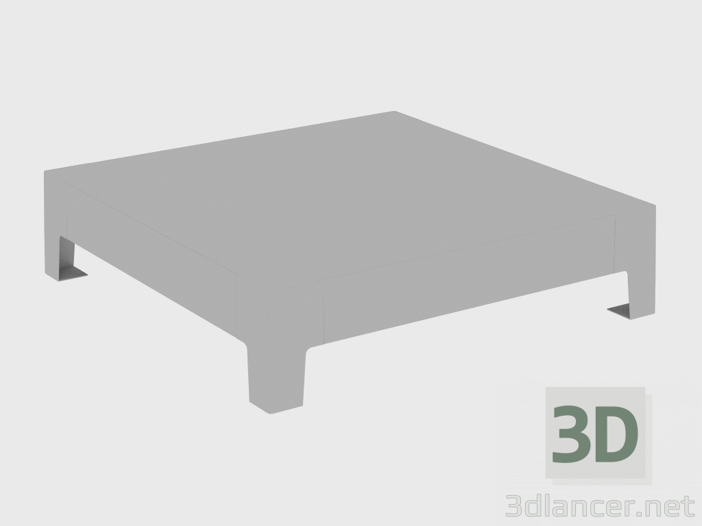 3 डी मॉडल कॉफी टेबल गोरे छोटे टेबल (120x120xH30) - पूर्वावलोकन