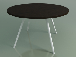 Table ronde 5455 (H 74 - P 120 cm, wengé L21 plaqué, V12)
