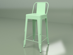 Bar stool Marais Color with backrest (light green)