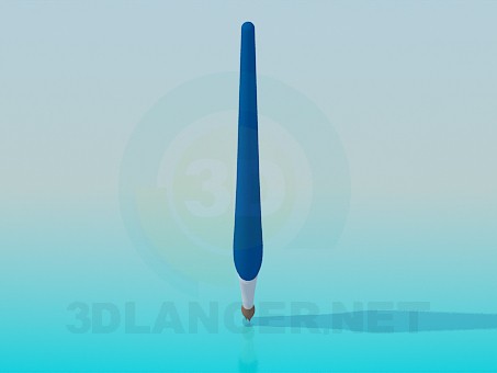 modello 3D Pennello per il disegno - anteprima