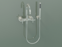 Wall-mounted bath mixer with hand shower (25 133 892-08)