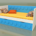 3 डी मॉडल 1 दराज वाले बच्चों के लिए सोफा बेड (पुखराज) - पूर्वावलोकन