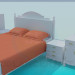 3d model Un conjunto de muebles para el dormitorio - vista previa
