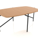 3D Modell Niedriger Tisch 90x60 mit einer Tischplatte aus Holz - Vorschau