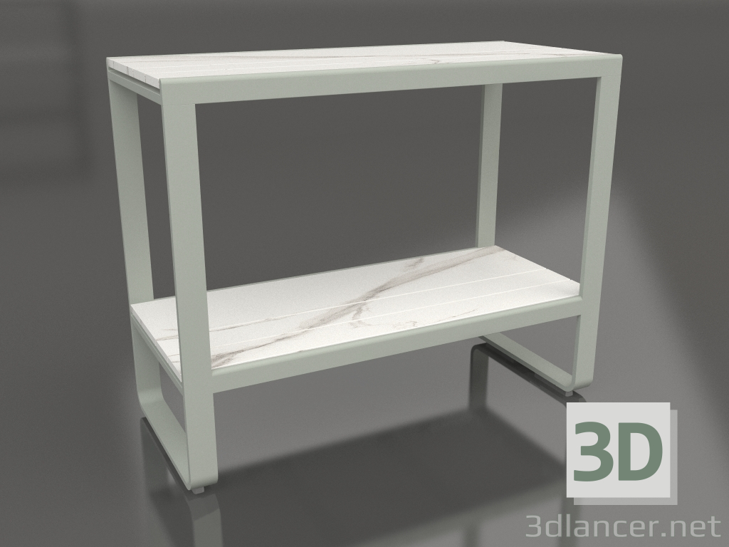 modello 3D Scaffale 90 (DEKTON Aura, Grigio cemento) - anteprima