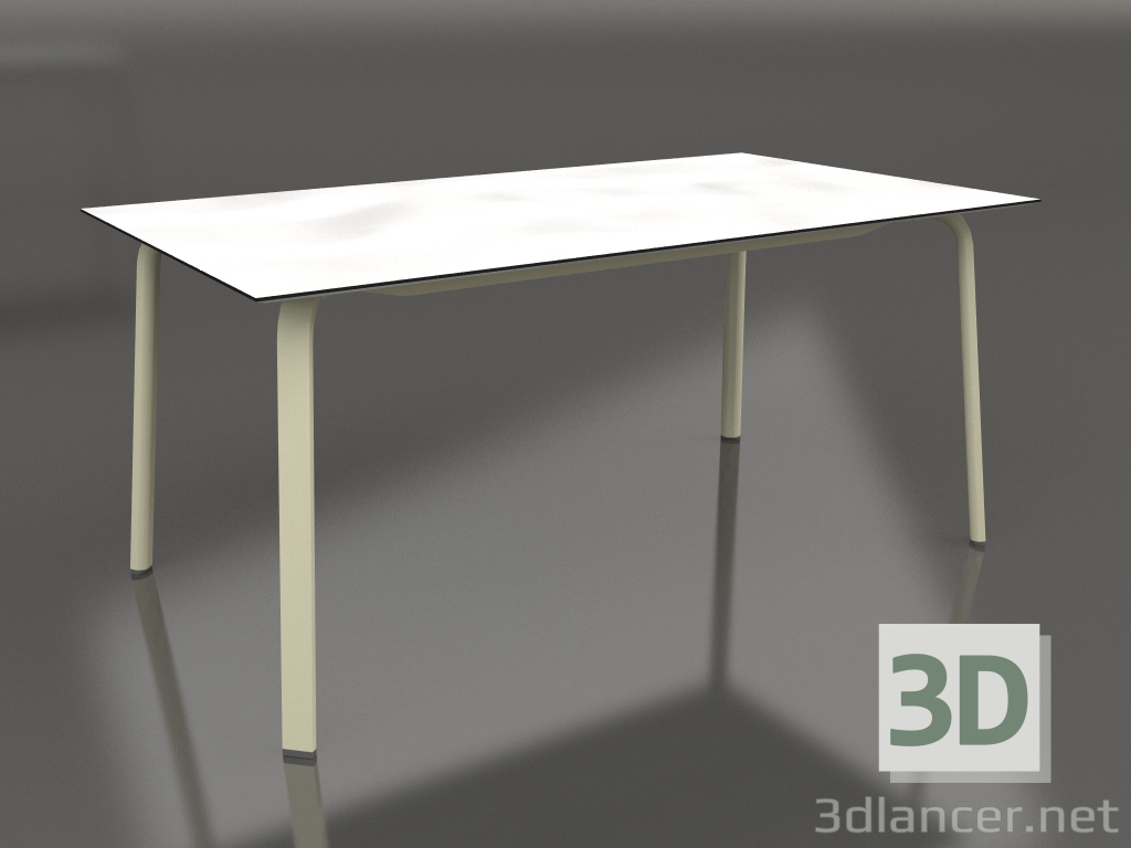 modello 3D Tavolo da pranzo 160 (Oro) - anteprima