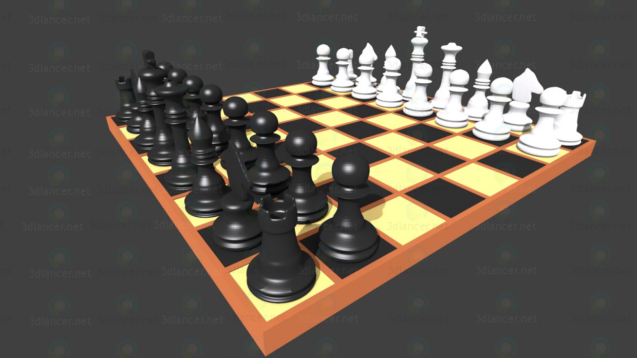 3d модель Шахматы – превью