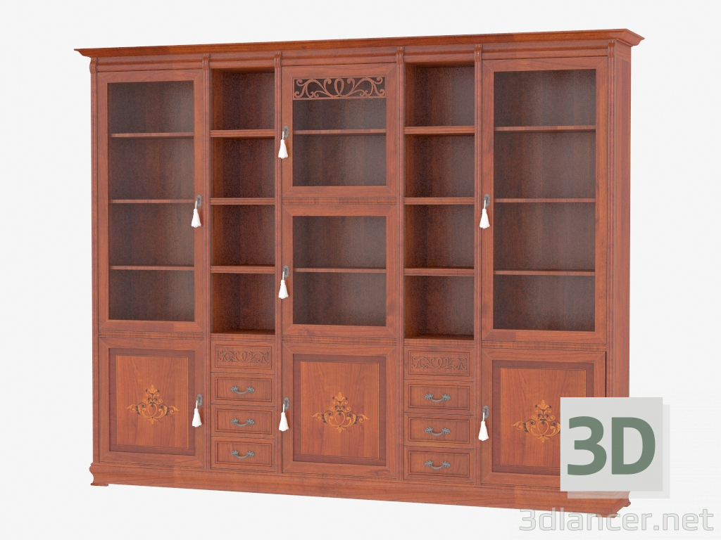 3d model Library cabinet MD441 - preview
