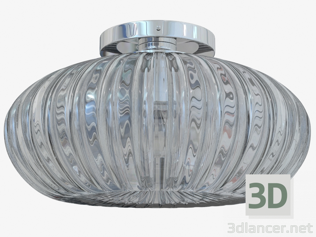 3d model Ceiling lamp in glass (C110244 1grey) - preview