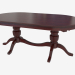3d model Oval sliding dining table (1175x814x2095-2495) - preview