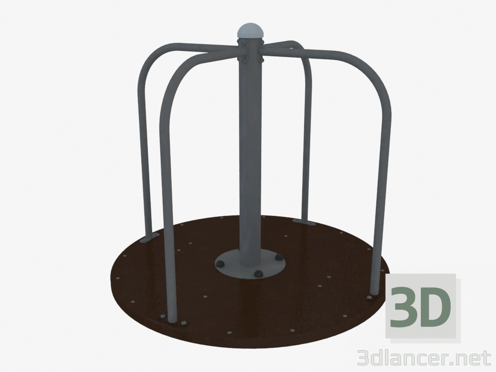 3d model Children's playground carousel (6502L) - preview
