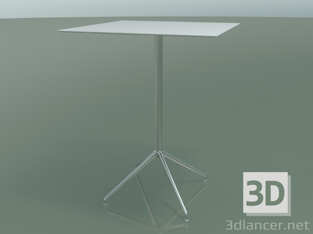 modello 3D Tavolo quadrato 5749 (H 103 - 79x79 cm, Bianco, LU1) - anteprima