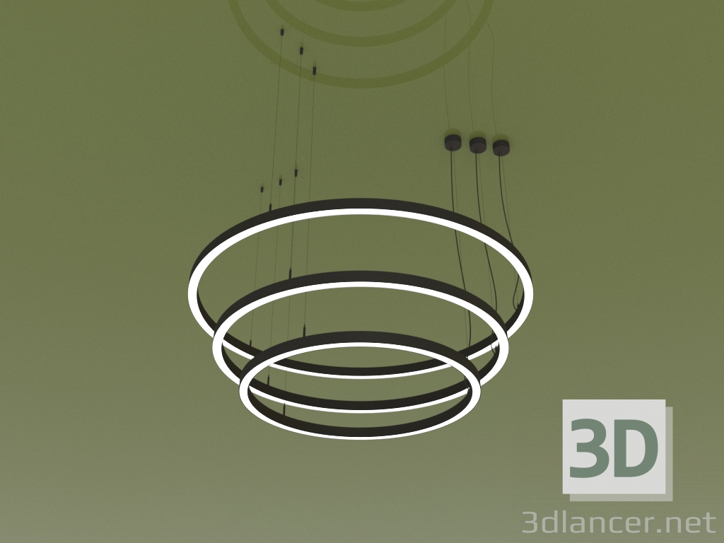 modello 3D Apparecchio RING TRIO (D 1200 mm) - anteprima