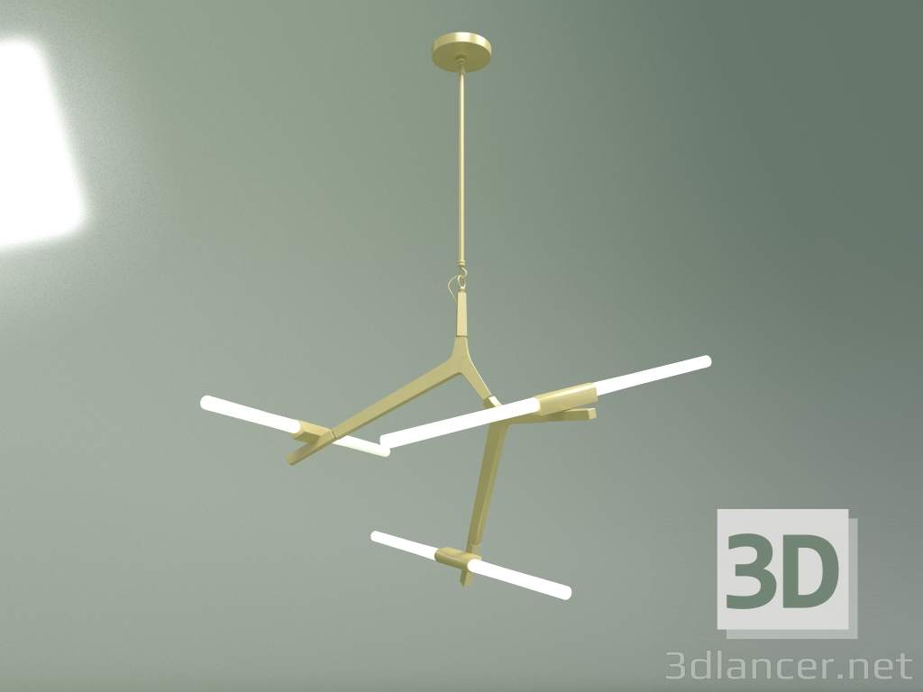 3d модель Подвесной светильник Agnes 6 ламп (бронза) – превью