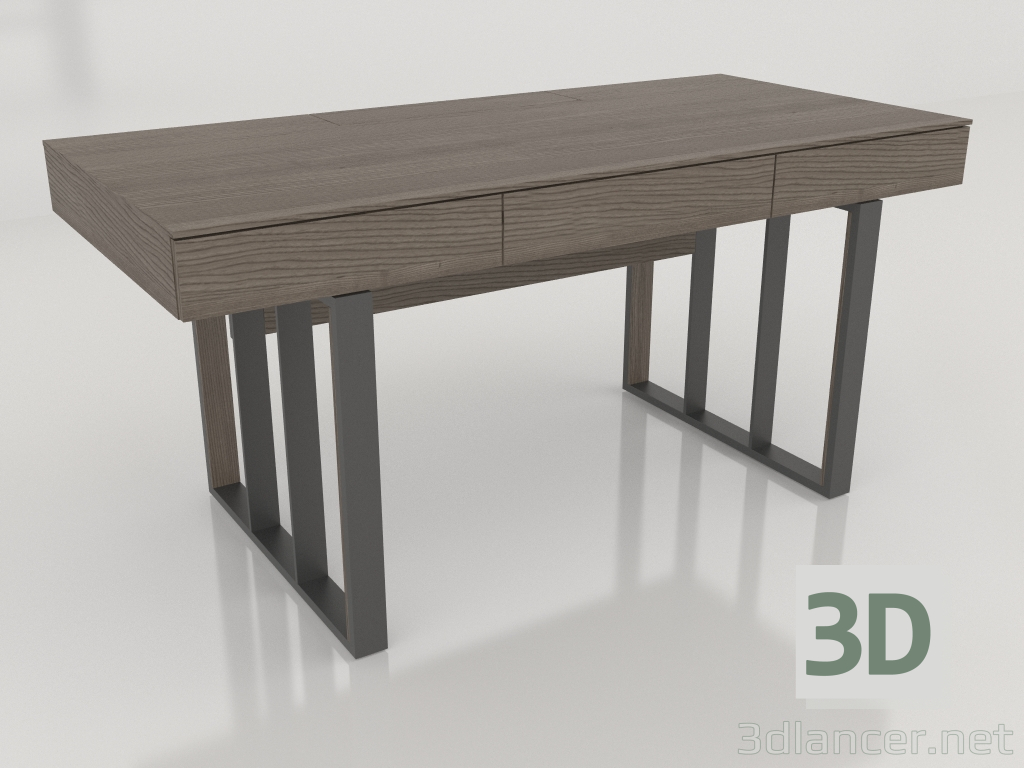 3D Modell Schreibtisch (dunkel) - Vorschau
