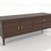 3d model Mueble de TV 1 1500 mm (nogal oscuro) - vista previa