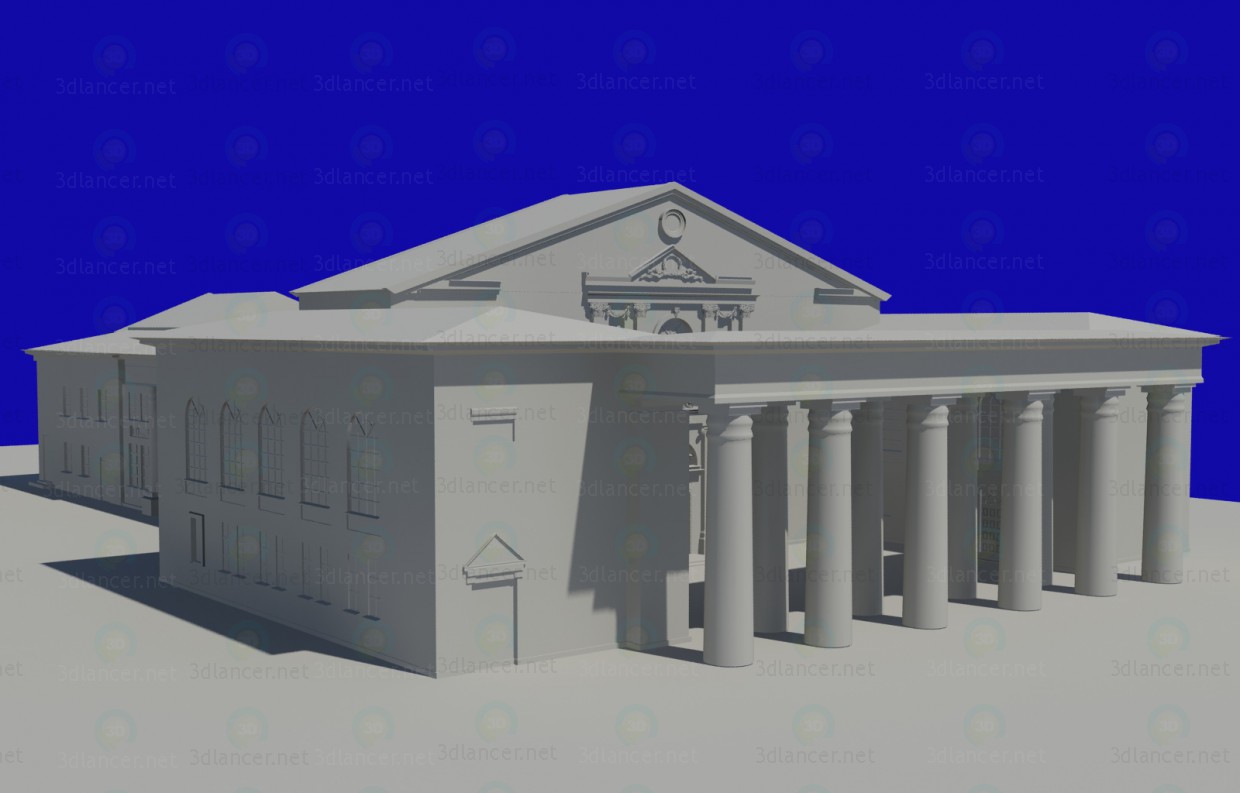 Modelo 3d Palácio da cultura - preview