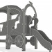 3d модель Дитячий паровозик – превью