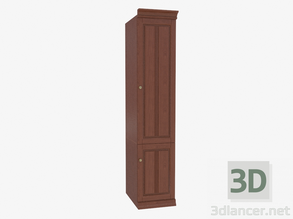 modèle 3D Garde-robe de placard étroite (3845-38) - preview