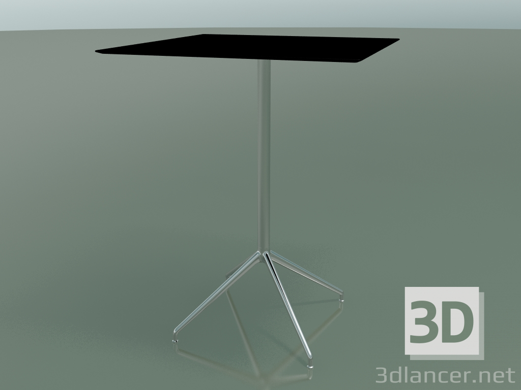 3d model Square table 5749 (H 103 - 79x79 cm, Black, LU1) - preview