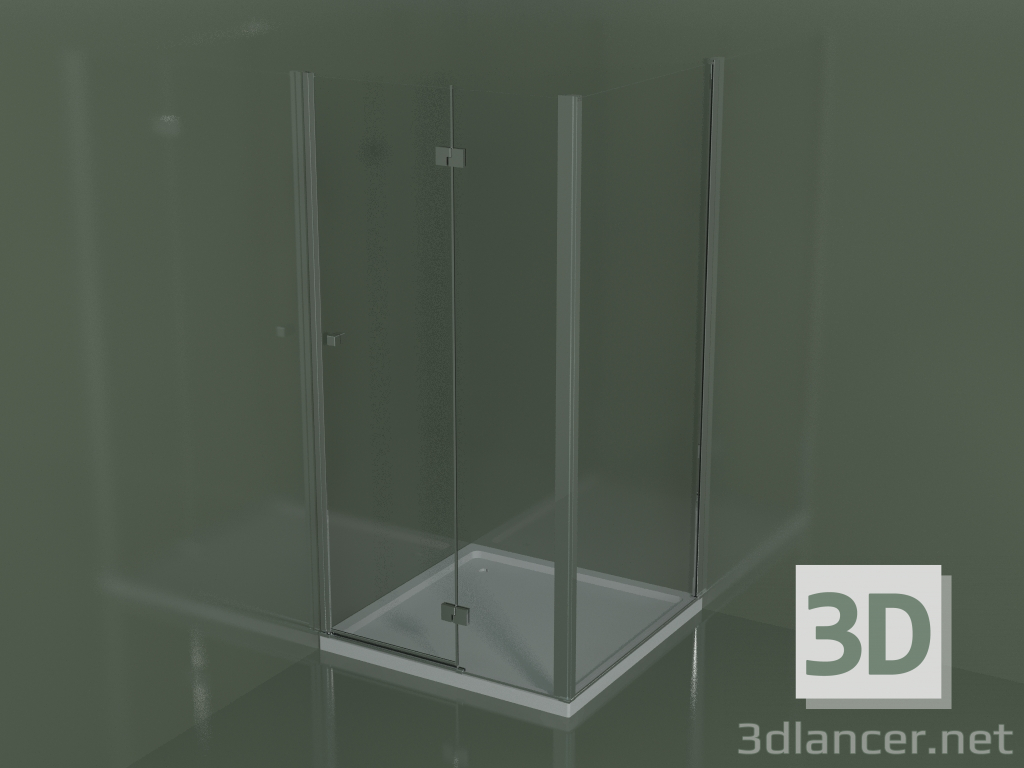 3d model Cabina de ducha de esquina SN + SG - vista previa