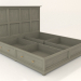 3D Modell Doppelbett - Vorschau