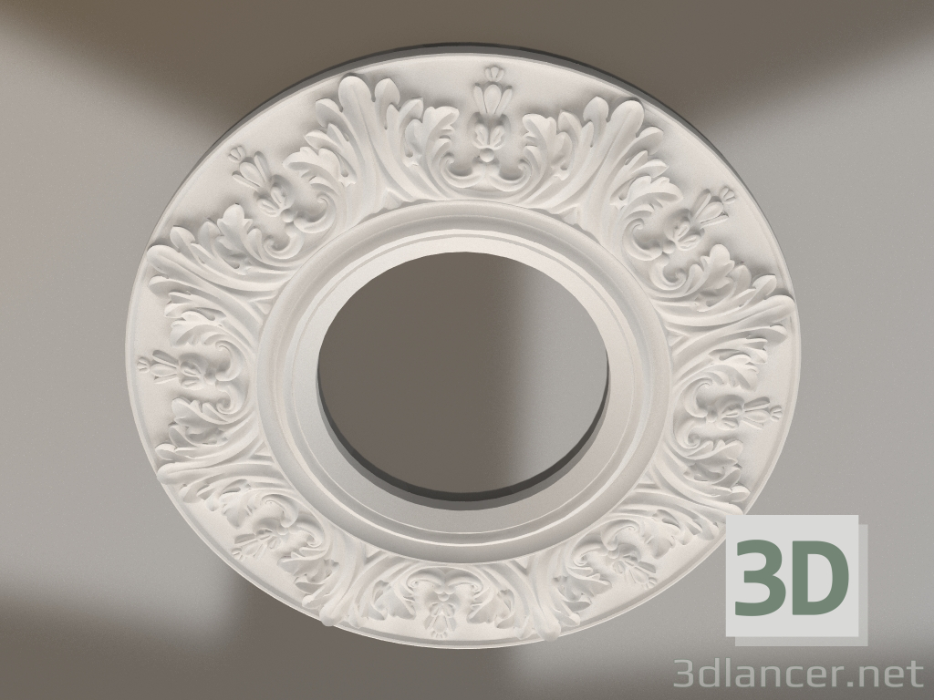 Modelo 3d Tomada de teto de gesso RP 056 D=800 - preview