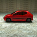 3d Автомобіль Пежо 206 модель купити - зображення