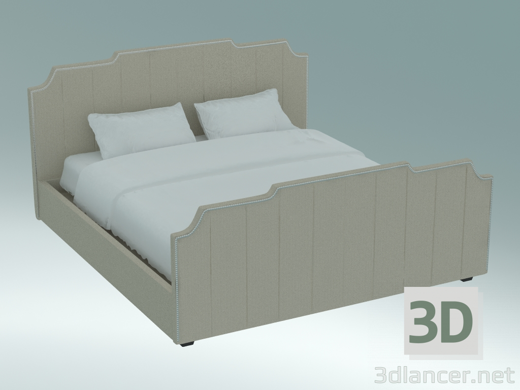 3D modeli Çift kişilik yatak Horley - önizleme