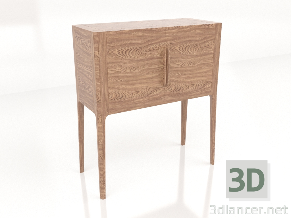 3d model Bar chest of drawers (Walnut) - preview