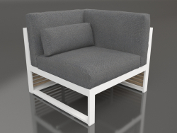 Modular sofa, section 6 right, high back (White)