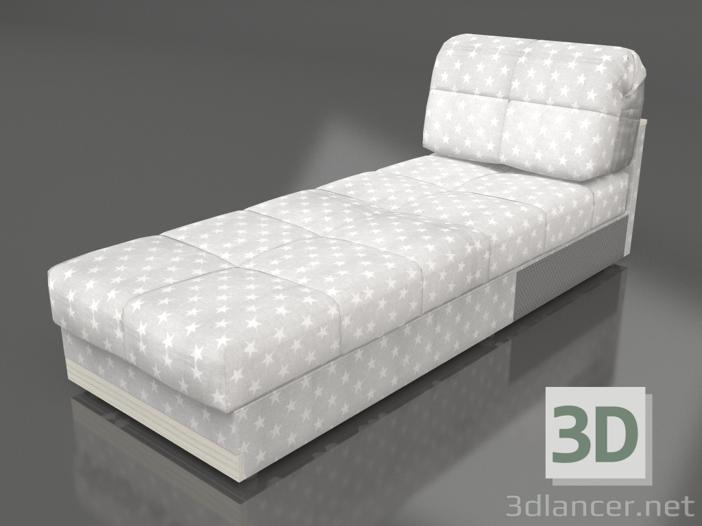 3D Modell Sofamodul Jacqueline 2 (grau) - Vorschau