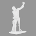 3D modeli Mermer heykel Gladiateur Borghese - önizleme