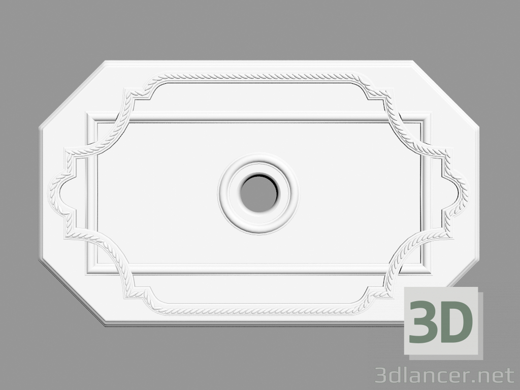 3d модель Розетка потолочная (Р15) – превью