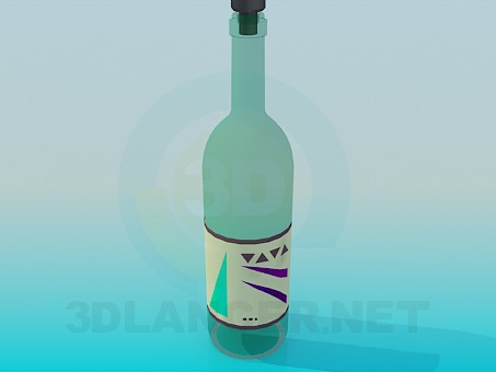 3D Modell Flasche - Vorschau