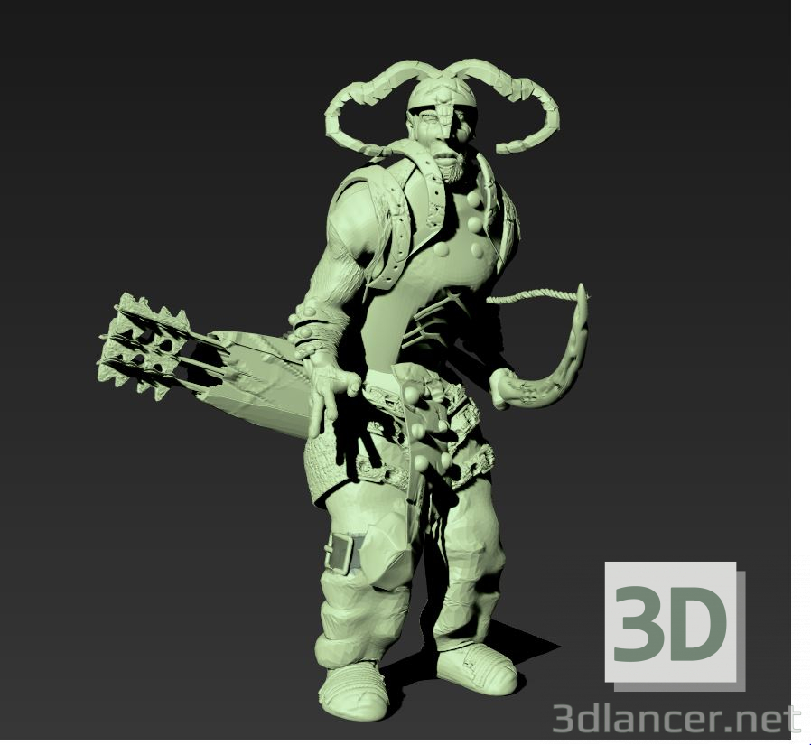 3D Modell Bogenschütze - Vorschau