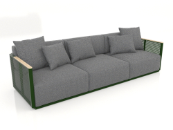 3-seater sofa (Bottle green)