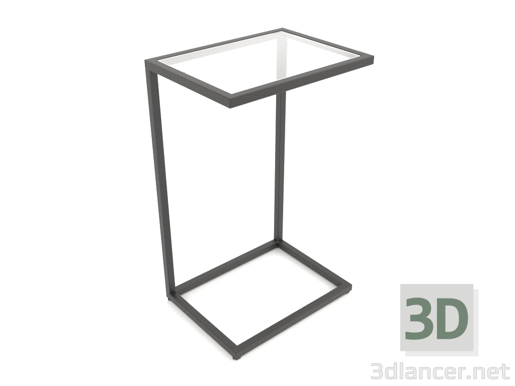 3d model Mesita de noche rectangular (GLASS, 40x30x65) - vista previa