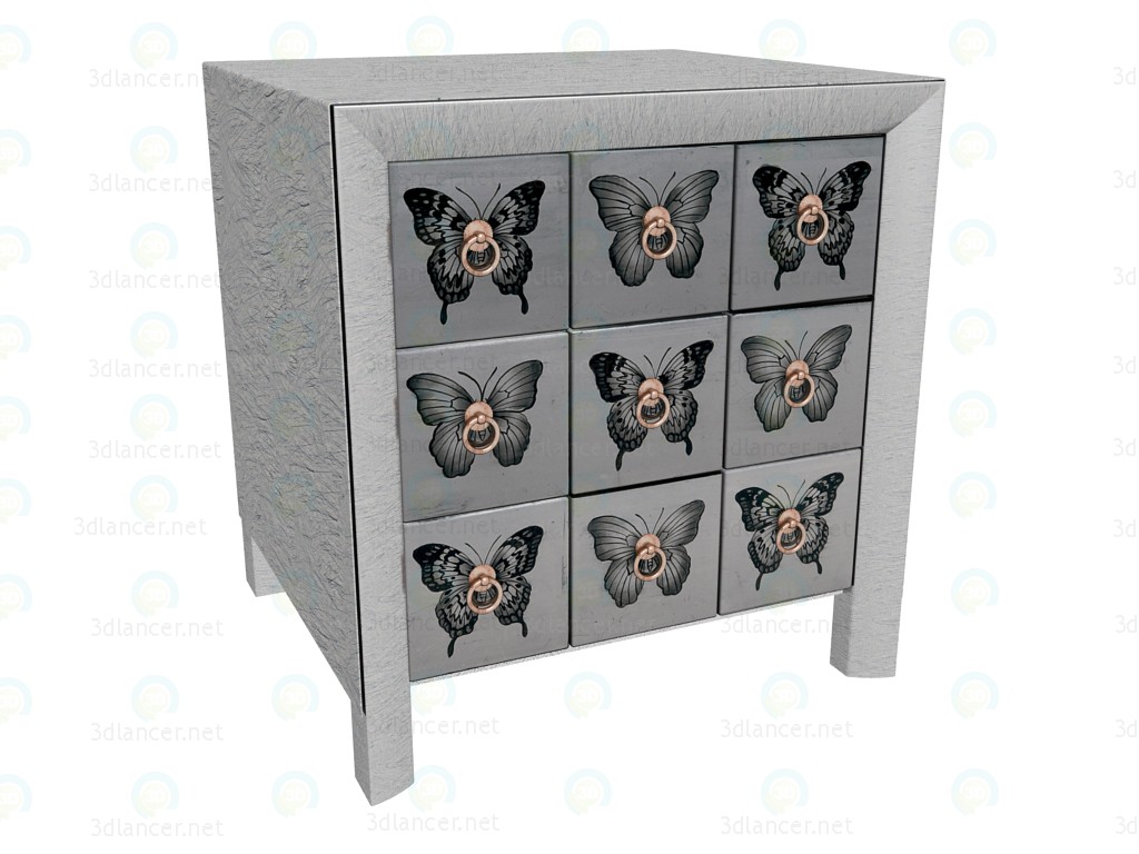 3d model Commode Butterfly - preview
