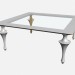 3d модель Квадратный обеденный стол в стиле арт деко AIDA Z02 – превью