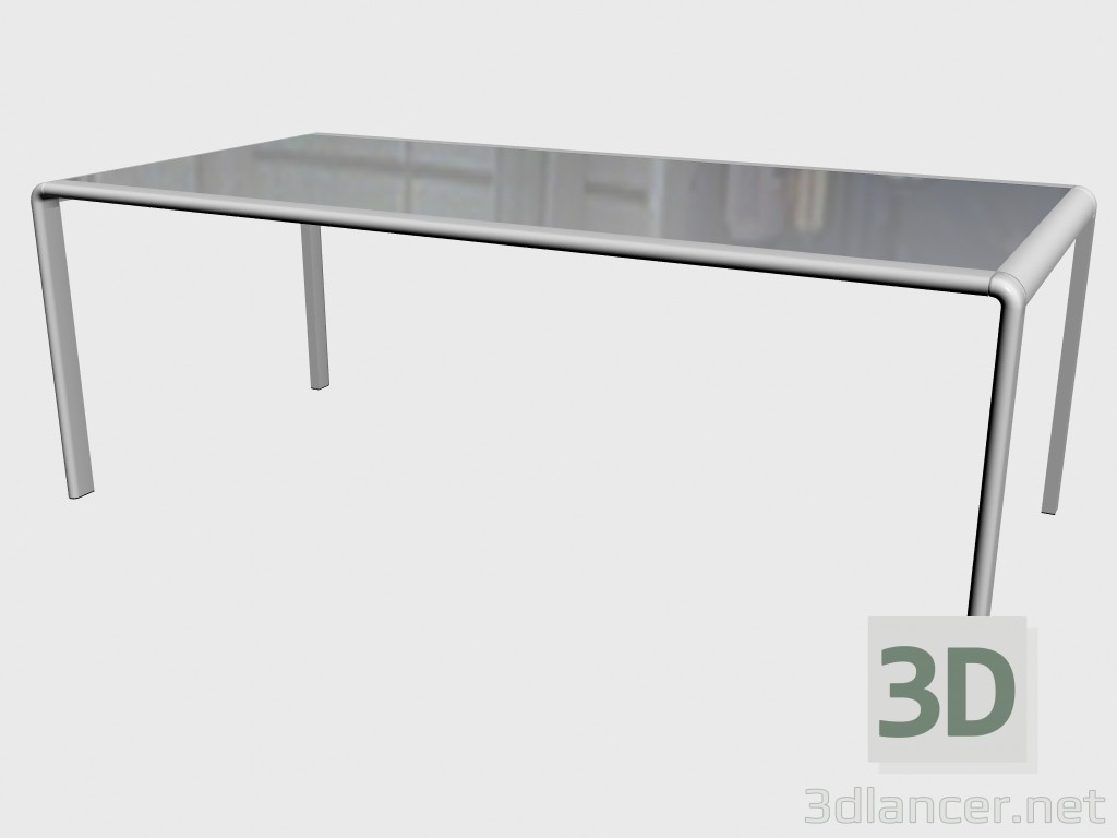 3d model Mesa de comedor, mesa de comedor de vidrio 51775 - vista previa