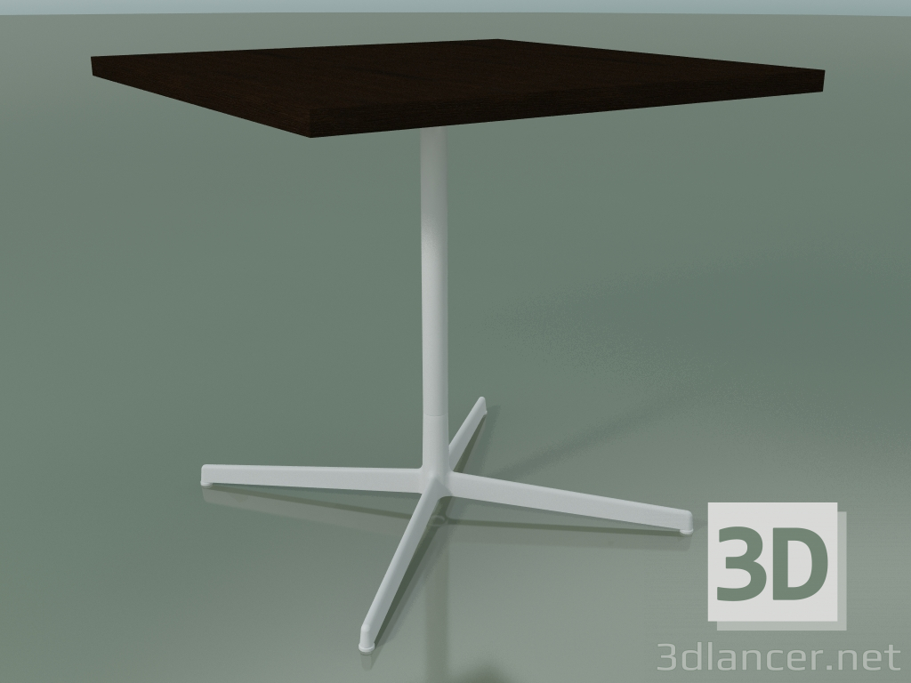 modello 3D Tavolo quadrato 5566 (H 74 - 80x80 cm, Wenge, V12) - anteprima