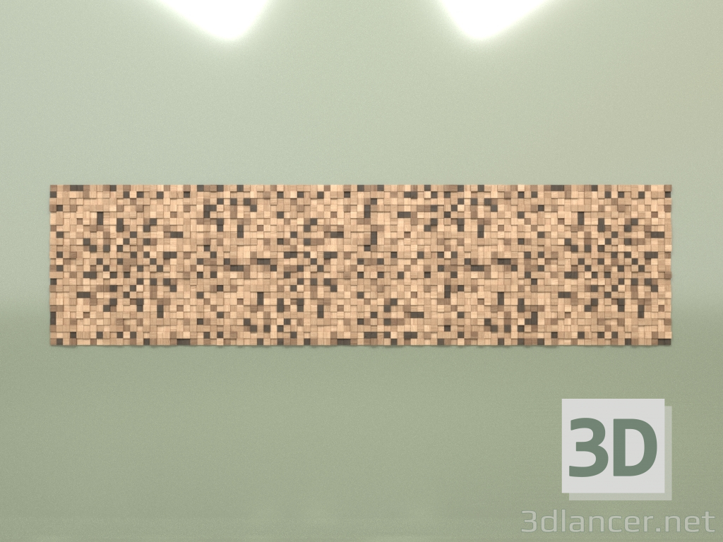 3d модель Деревянная панель – превью