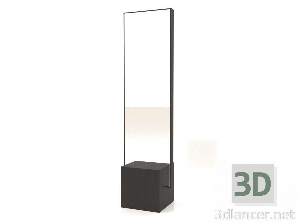3D Modell Bodenspiegel ZL 03 (500x400x1900, Holzbraun dunkel) - Vorschau