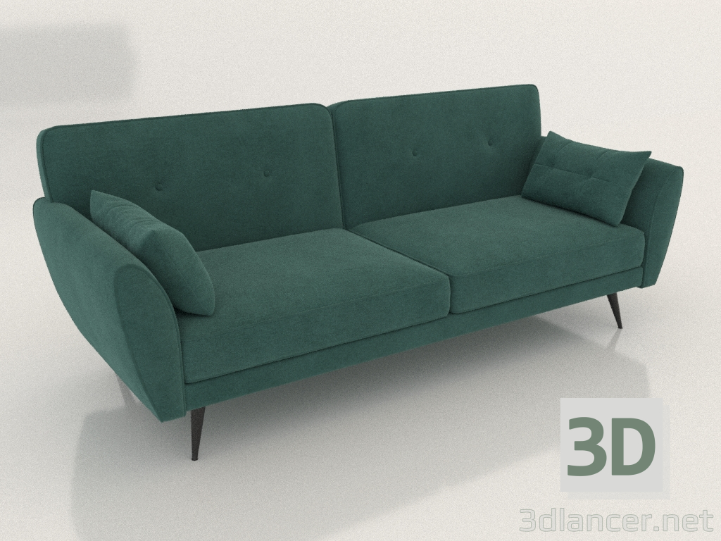 3D Modell Schlafsofa Edinburgh (grün) - Vorschau