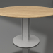 3d модель Стол обеденный Ø130 (Agate grey, Iroko wood) – превью