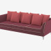 3d model Sofa modern modern three-seater Albion (266) - preview