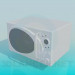 Modelo 3d Forno de microondas branco - preview