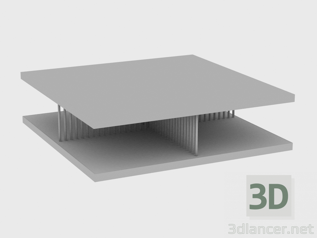 3d model Mesa de centro HOPPER SMALL TABLE (126X126XH34) - vista previa